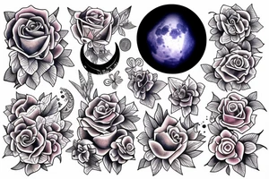 Luna llena tattoo idea