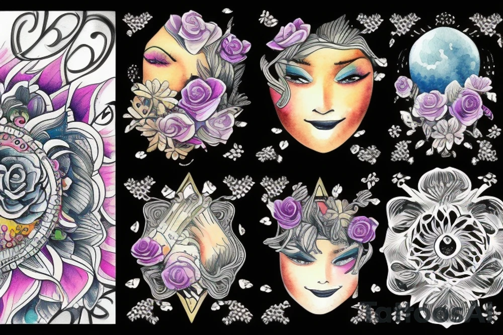 Luna llena tattoo idea