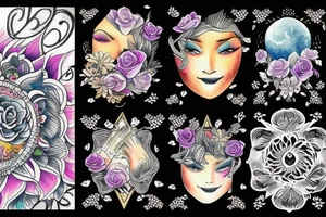 Luna llena tattoo idea