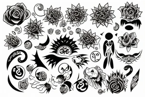 Luna y sol tattoo idea