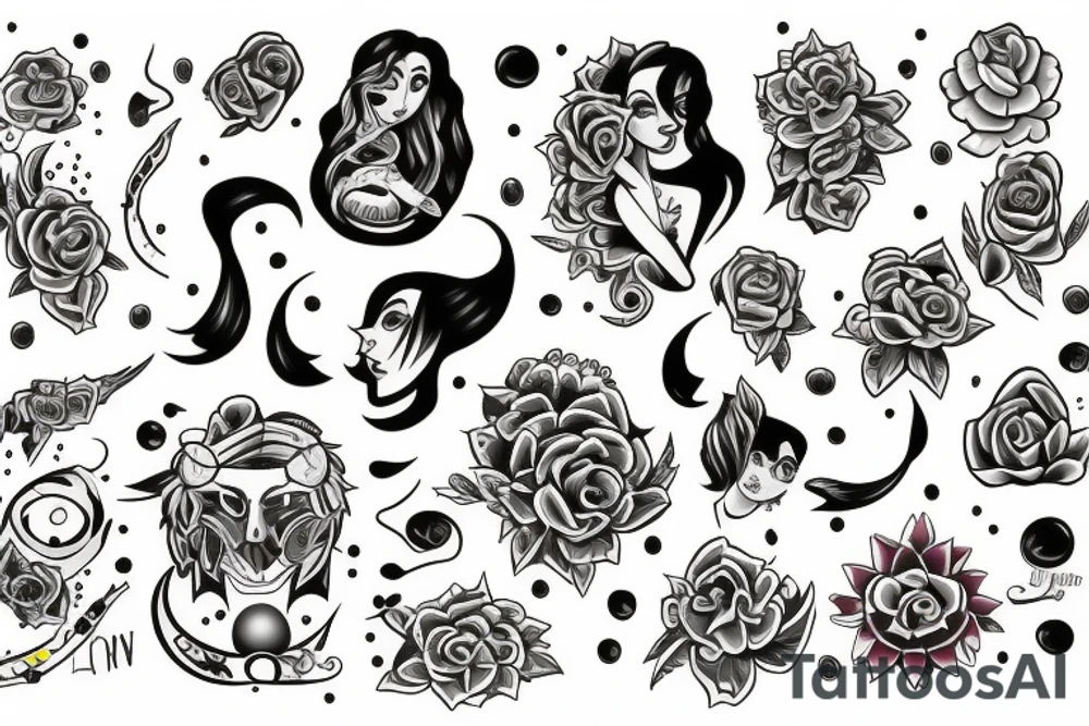 Luna y sol tattoo idea