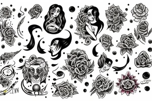 Luna y sol tattoo idea