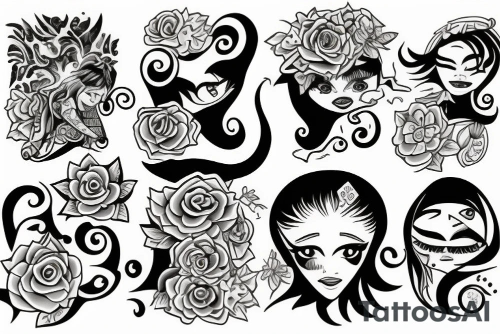 Luna y sol tattoo idea