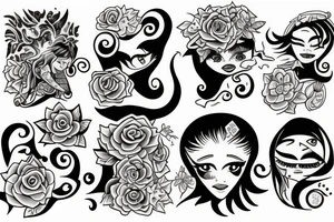 Luna y sol tattoo idea