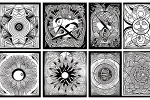 Luna y sol tattoo idea
