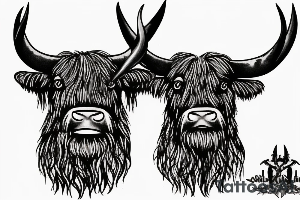 Highland Bull tattoo idea