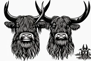 Highland Bull tattoo idea
