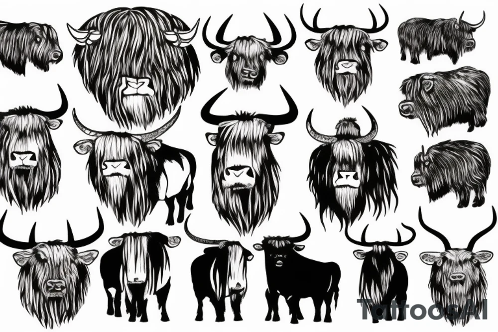 Highland Bull tattoo idea