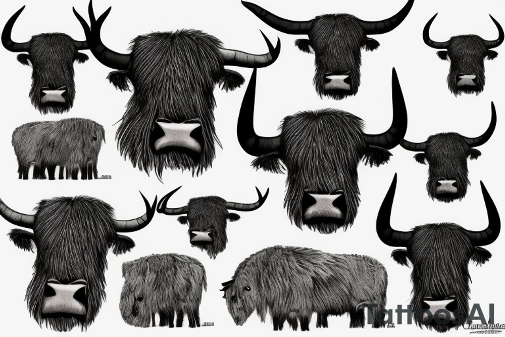 highland bull tattoo idea