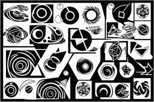 Black hole tattoo idea
