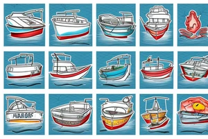 fishing boat in ocean tattoo idea