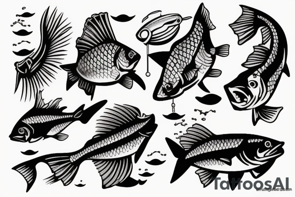 fishing tattoo idea