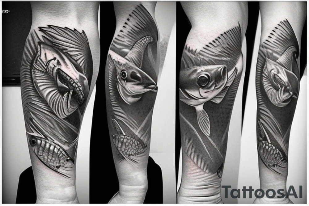 fishing tattoo idea