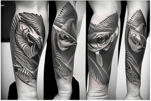 fishing tattoo idea