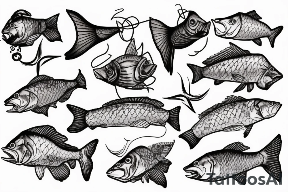 fishing tattoo idea