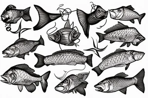 fishing tattoo idea