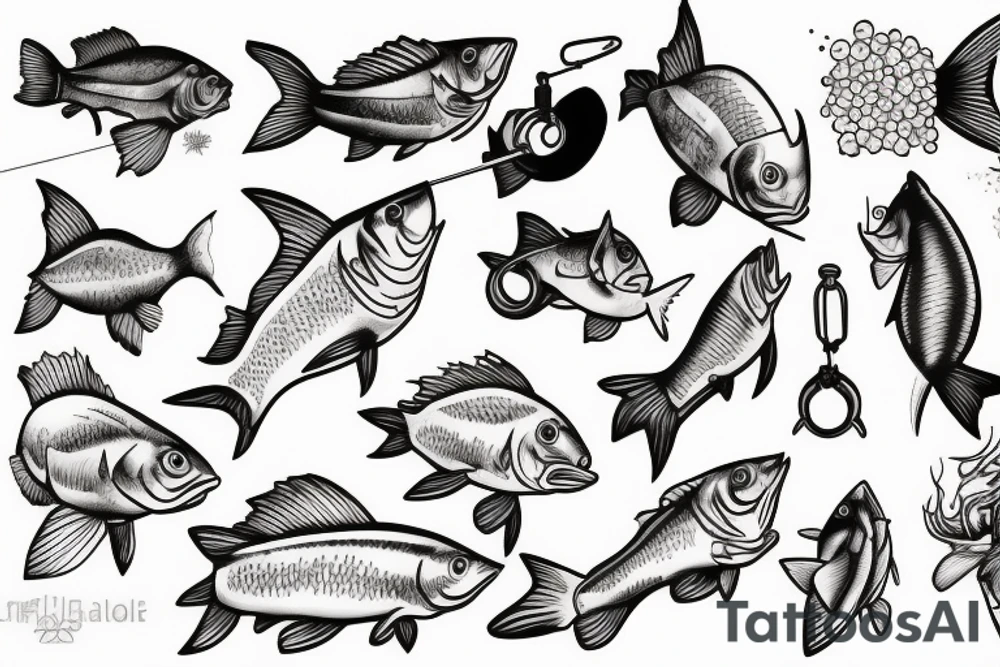 fishing tattoo idea
