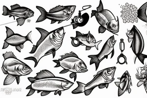 fishing tattoo idea