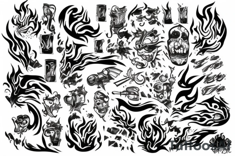 flame tattoo idea