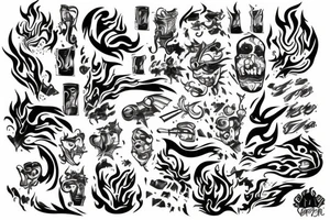 flame tattoo idea