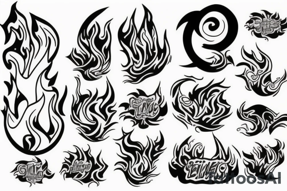 flame tattoo idea