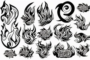 flame tattoo idea