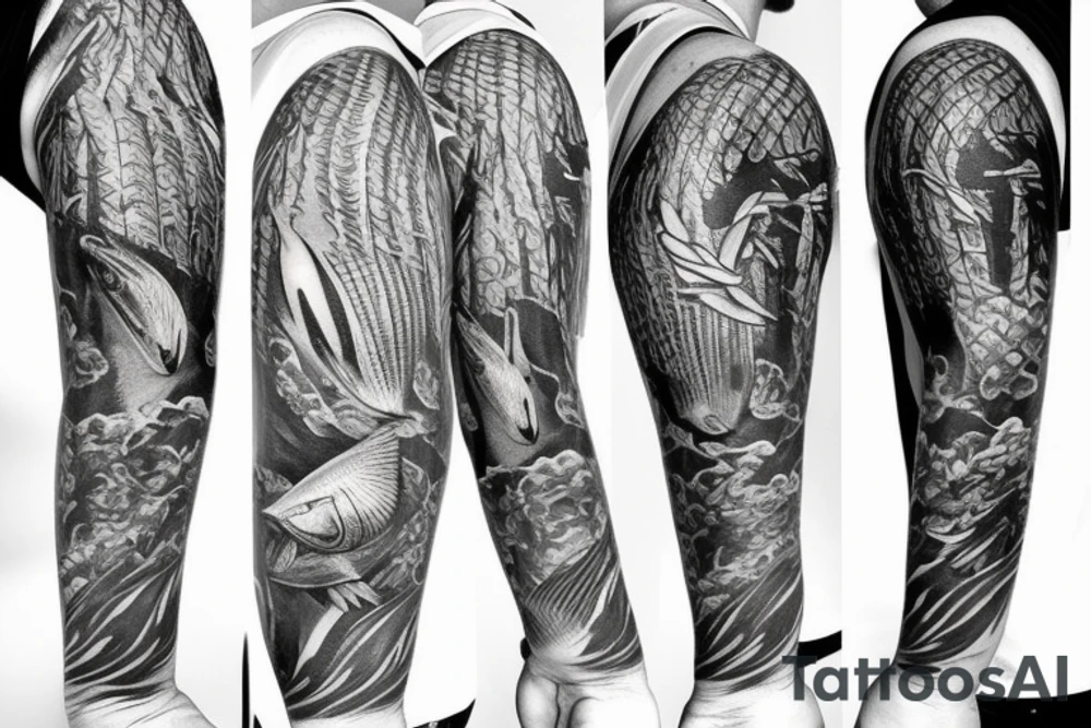 fisherman tattoo idea