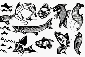 fishing tattoo idea