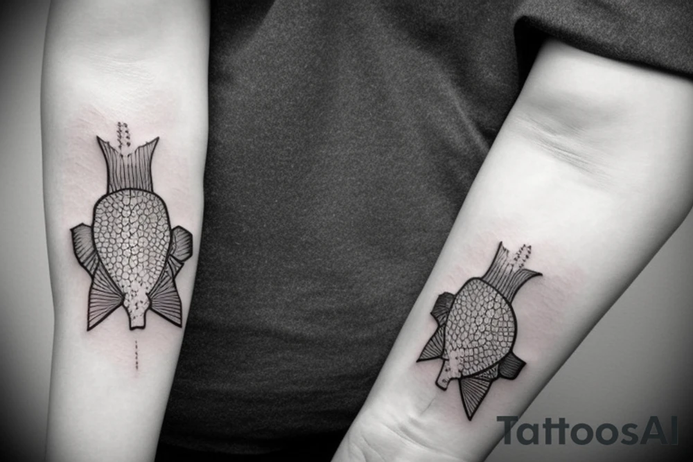 salmon tattoo idea