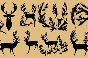 Shikamaru Nara, surrounded by deer, uses a shadow capture technique. tattoo idea