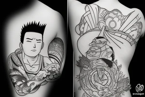 Shikamaru Nara, uses a shadow capture technique. tattoo idea