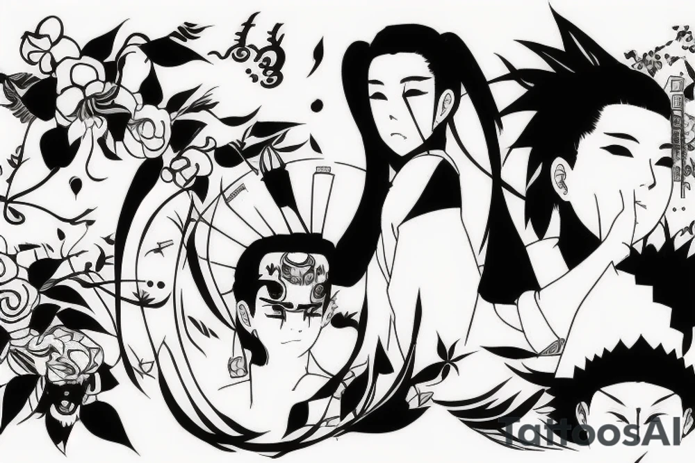 Shikamaru Nara, uses a shadow capture technique. tattoo idea