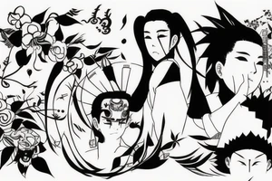 Shikamaru Nara, uses a shadow capture technique. tattoo idea