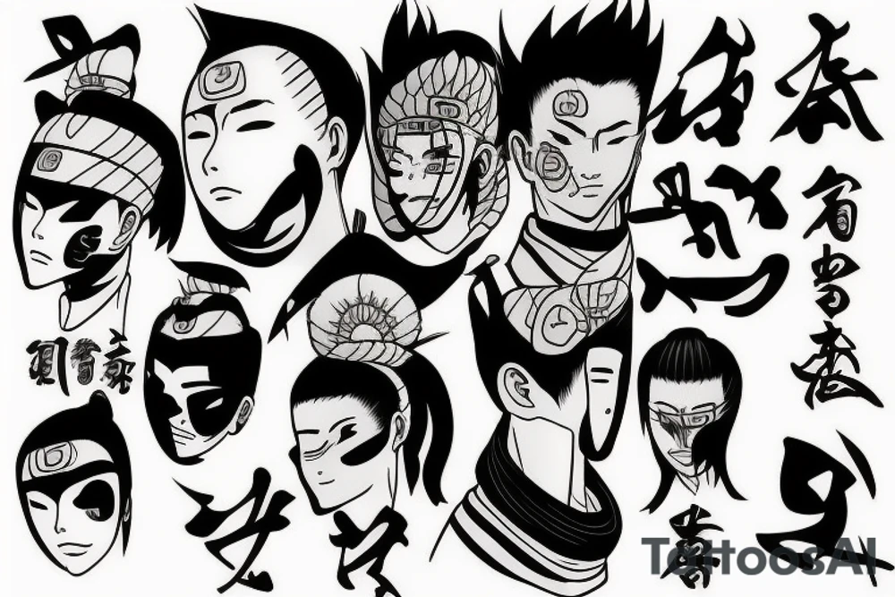 Shikamaru Nara, uses a shadow capture technique. tattoo idea