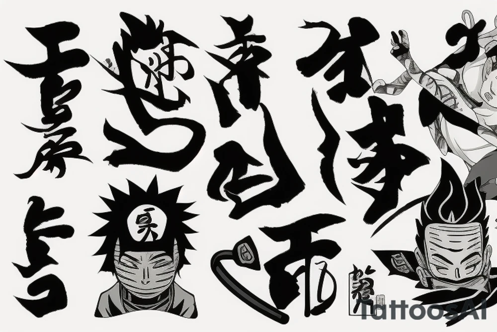 Shikamaru Nara, uses a shadow capture technique. tattoo idea