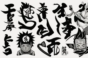 Shikamaru Nara, uses a shadow capture technique. tattoo idea