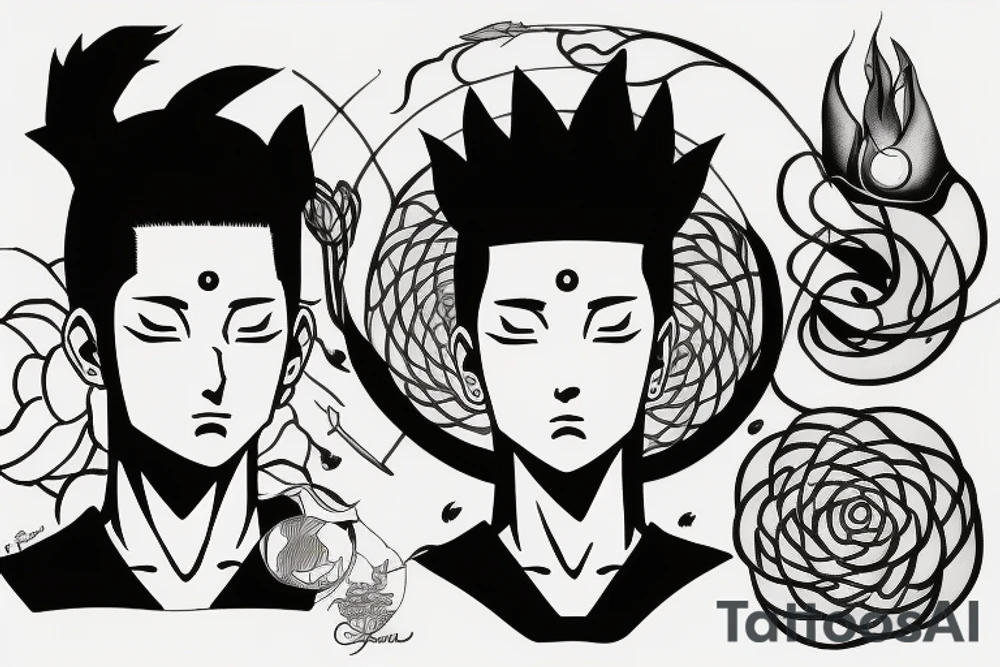 Shikamaru Nara, uses a shadow capture technique. tattoo idea
