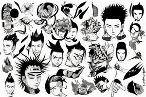 shikamaru nara tattoo idea