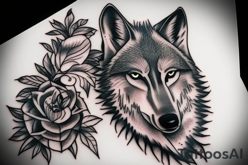 A Wolf tattoo idea