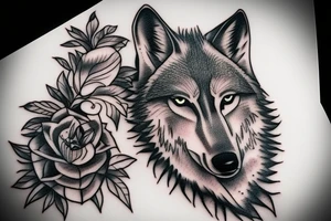 A Wolf tattoo idea