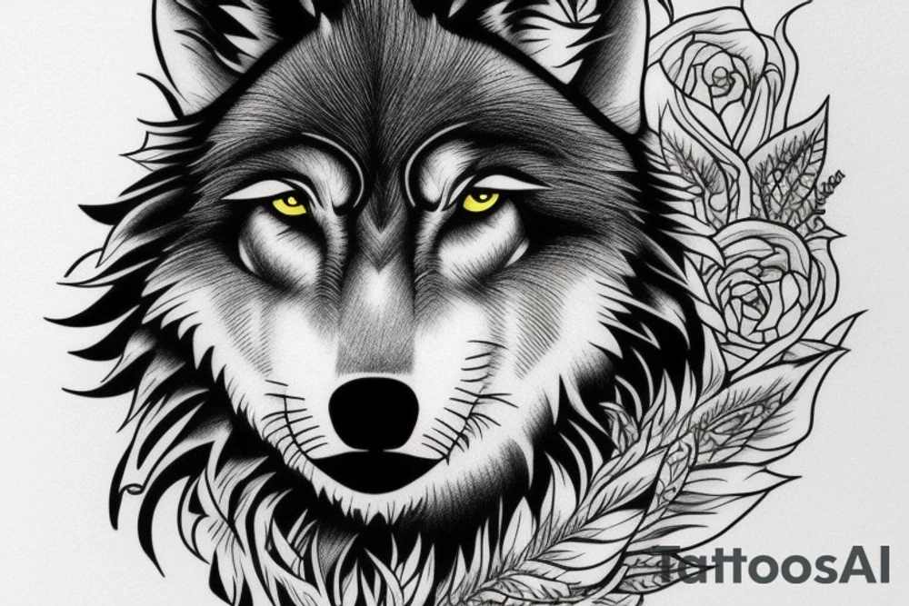 A Wolf tattoo idea