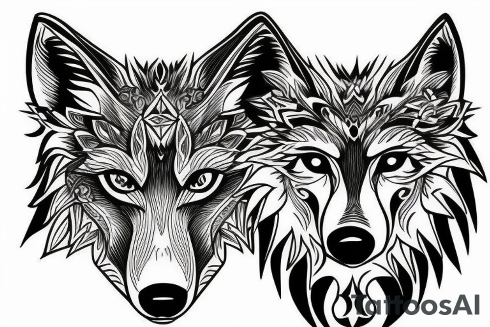 A Wolf tattoo idea