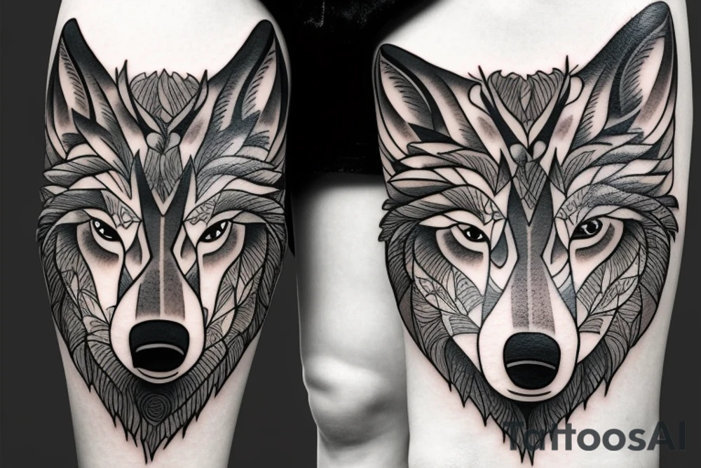 A Wolf tattoo idea