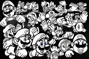 super mario tattoo idea