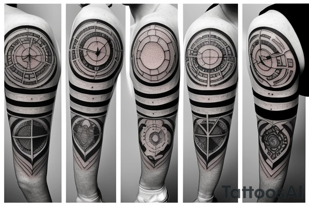 Sand clock tattoo idea