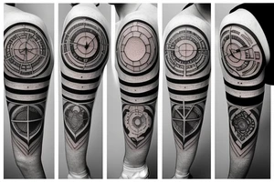 Sand clock tattoo idea