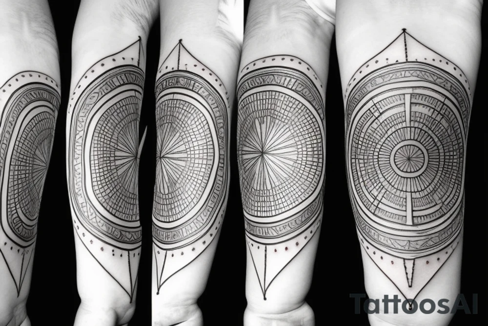 Sand clock tattoo idea