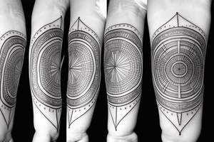 Sand clock tattoo idea