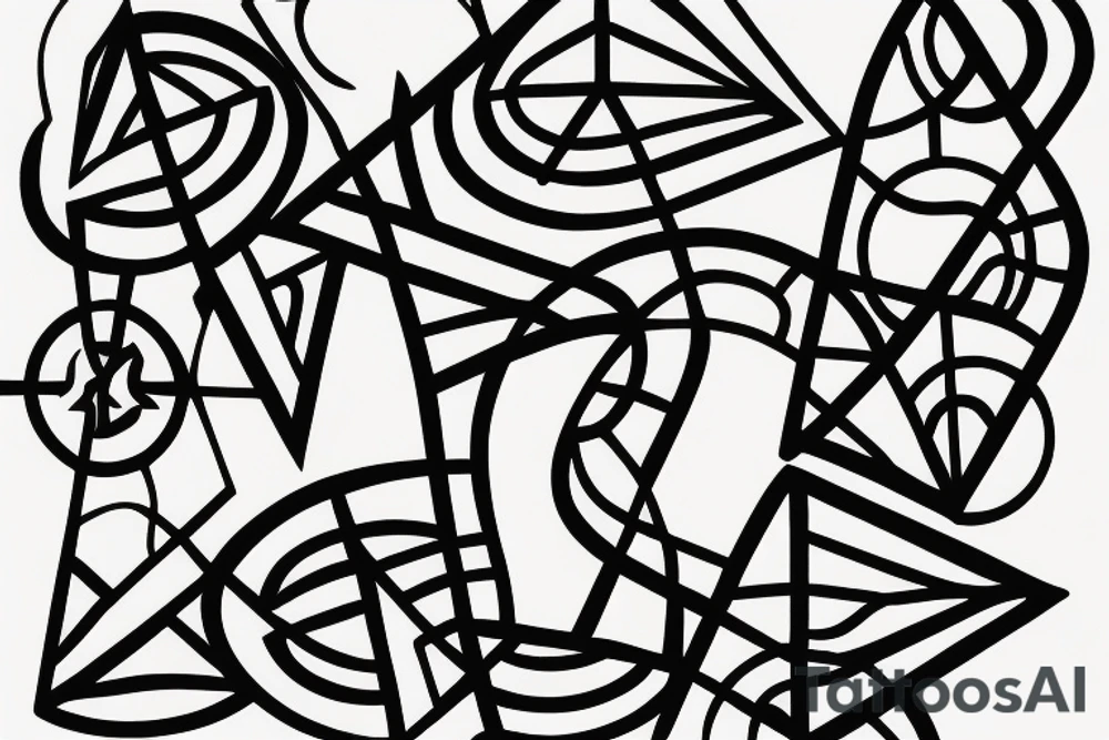 Sand
hourglass geometric 5 cm width tattoo idea