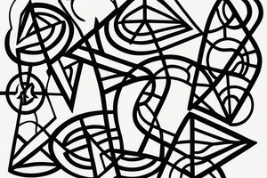 Sand
hourglass geometric 5 cm width tattoo idea